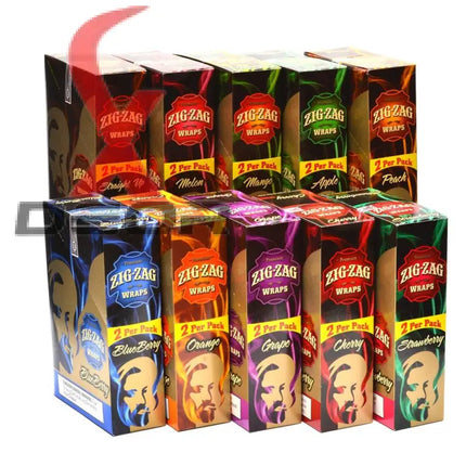 Zig-zag natural hemp wraps – mellow haze flavor | 25 packs 2 per pack | non-gmo tobacco-free - papers