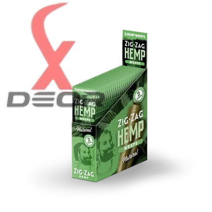 Zig-zag natural hemp wraps – og flavor | 25 packs 2 per pack | non-gmo tobacco-free - papers