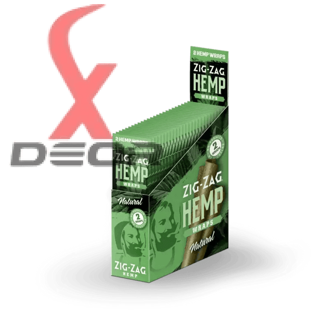 Zig-Zag Natural Hemp Wraps – OG Natural Flavor | 25 Packs – 2 Wraps per Pack | Non-GMO, Tobacco-Free - XDeor