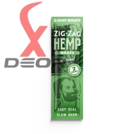 Zig-zag natural hemp wraps – og flavor | 25 packs 2 per pack | non-gmo tobacco-free - papers