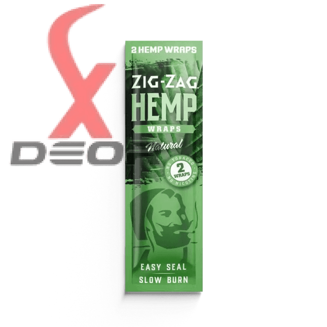 Zig-Zag Natural Hemp Wraps – OG Natural Flavor | 25 Packs – 2 Wraps per Pack | Non-GMO, Tobacco-Free - XDeor