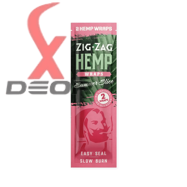 Zig-Zag Natural Hemp Wraps – Summer Slice Flavor | 25 Packs – 2 Wraps per Pack | Non-GMO, Tobacco-Free - XDeor