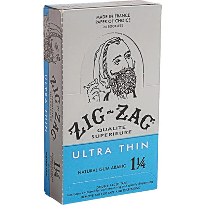 Zig Zag Ultra Thin 1 1/4 Rolling Papers 24 Booklets Full Box