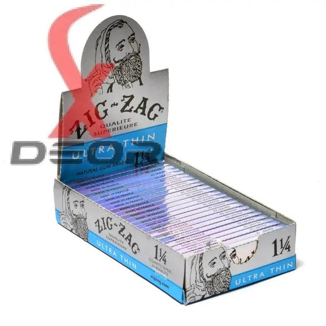 Zig Zag Ultra Thin 1 1/4 Rolling Papers – Full Box (24 Booklets) - XDeor
