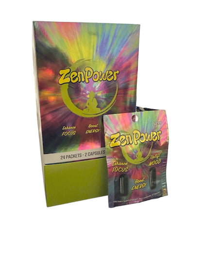 Zen Power 2 Count Capsules Full Box of 24 Pack 2 Count Total 48 Capsules