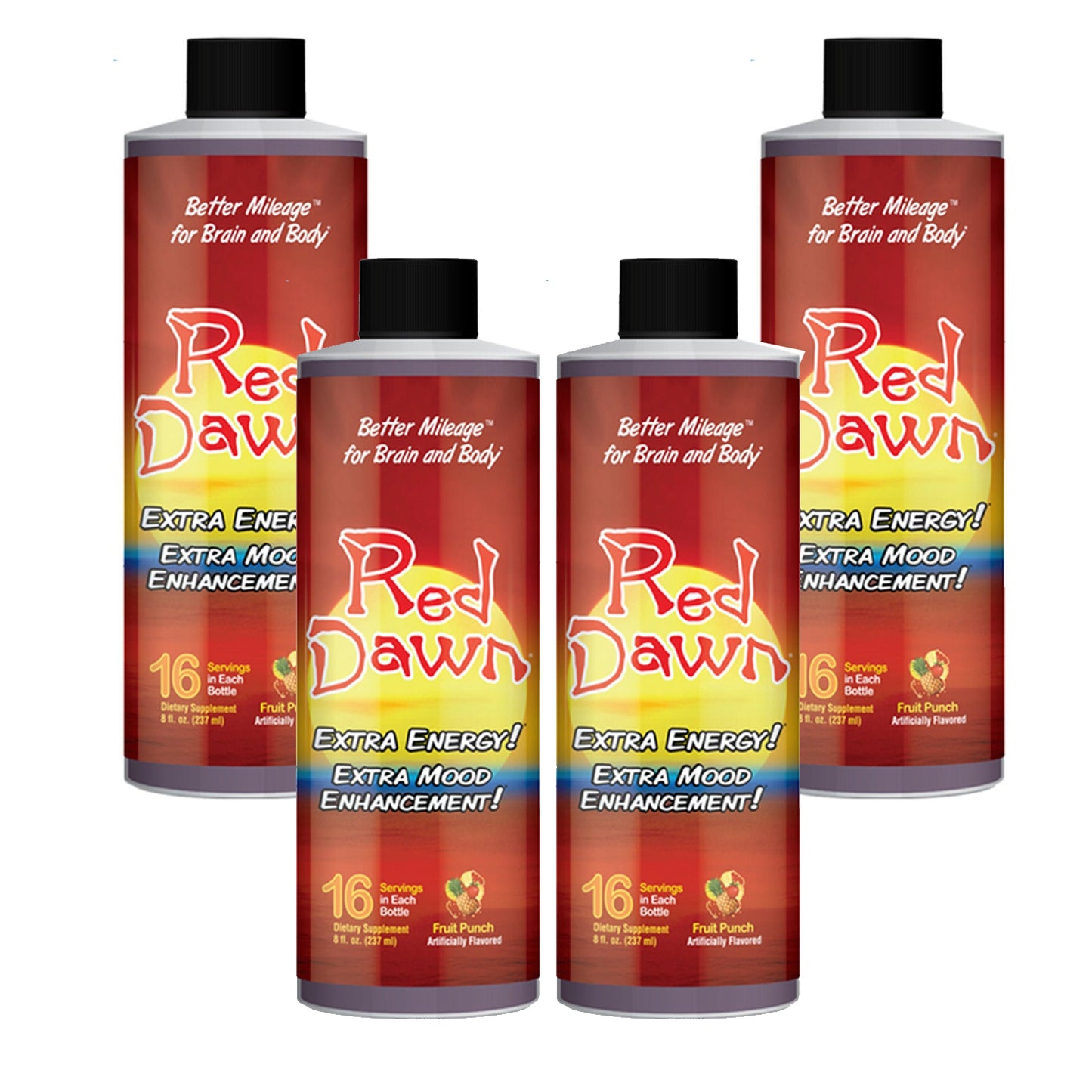 5x 8oz Red Dawn Extra Mood Energy Enhancement Party Drink Liquid RXD