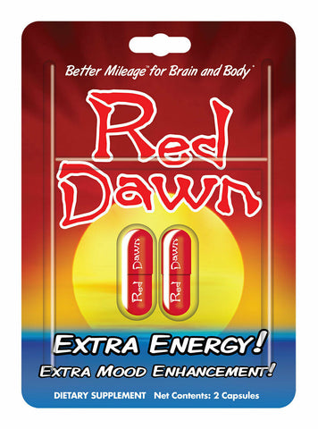 Full Box 12x Red Dawn Go The Extra Mile Extra Energy Capsule (24 Capsules)