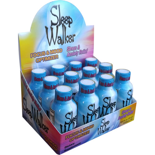 12 Bottles 2oz Sleep Walker Shot Focus & Mood Optimizer Full Box Georgia Wholesale