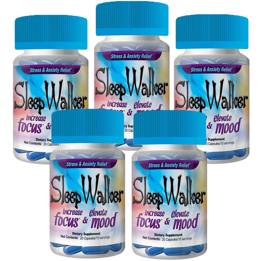 100 Capsules Sleep Walker Mood Enhancer 5 Bottles of 20 Red Dawn Pill Caps Georgia Wholesale