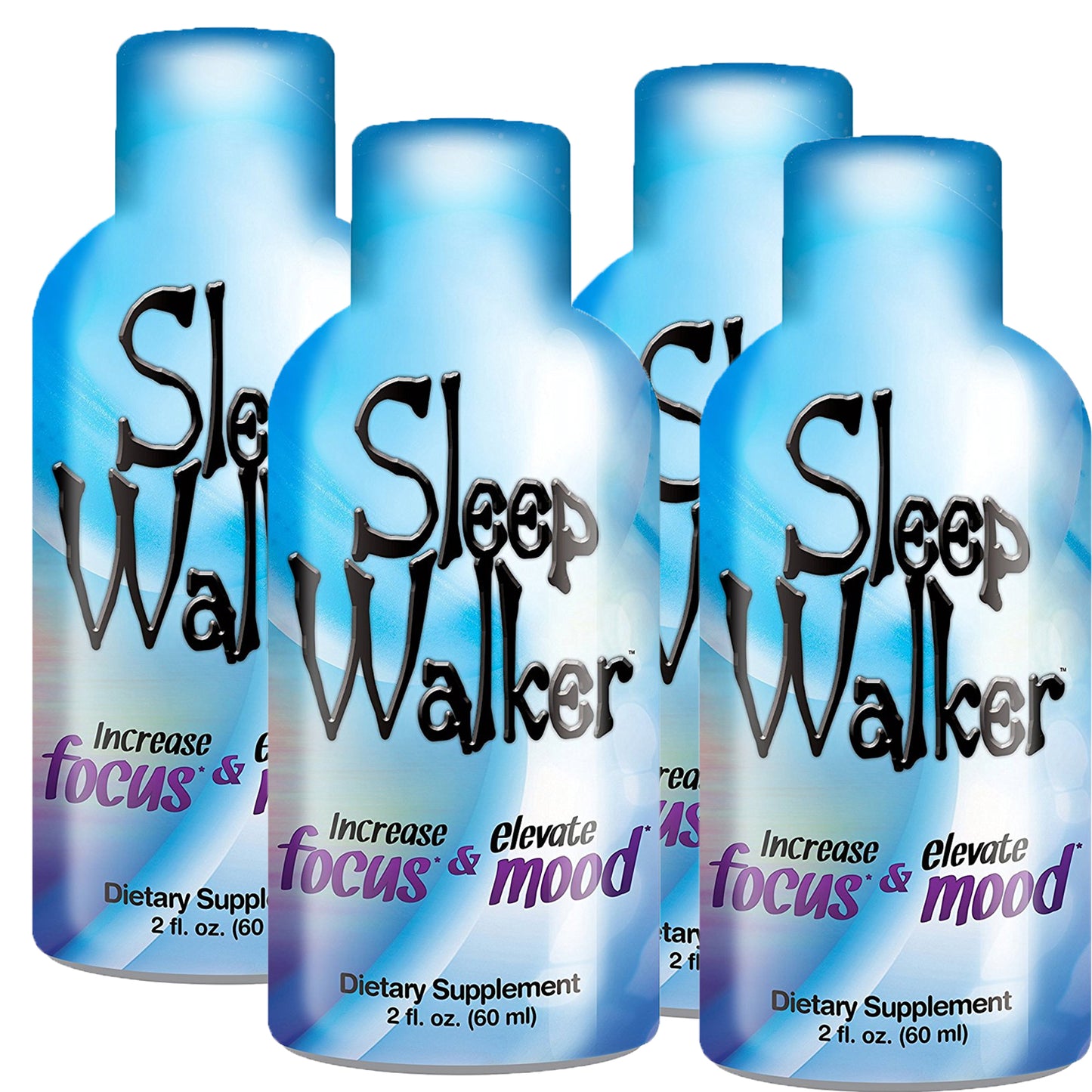 12 Bottles 2oz Sleep Walker Shot Focus & Mood Optimizer Full Box