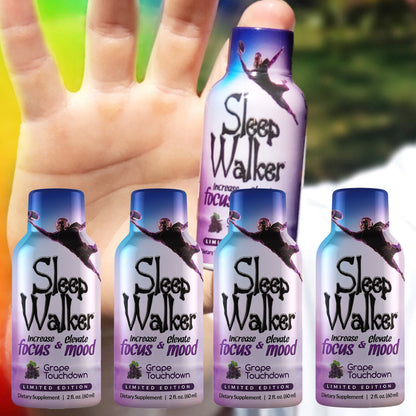 2oz Sleep Walker Grape Touch Down Shot Focus & Mood Optimizer Full Box