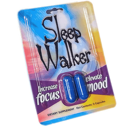 Sleep Walker Capsules Focus & Mood Optimizer Blister - 24 Pack of 2CT Full Box - XDeor