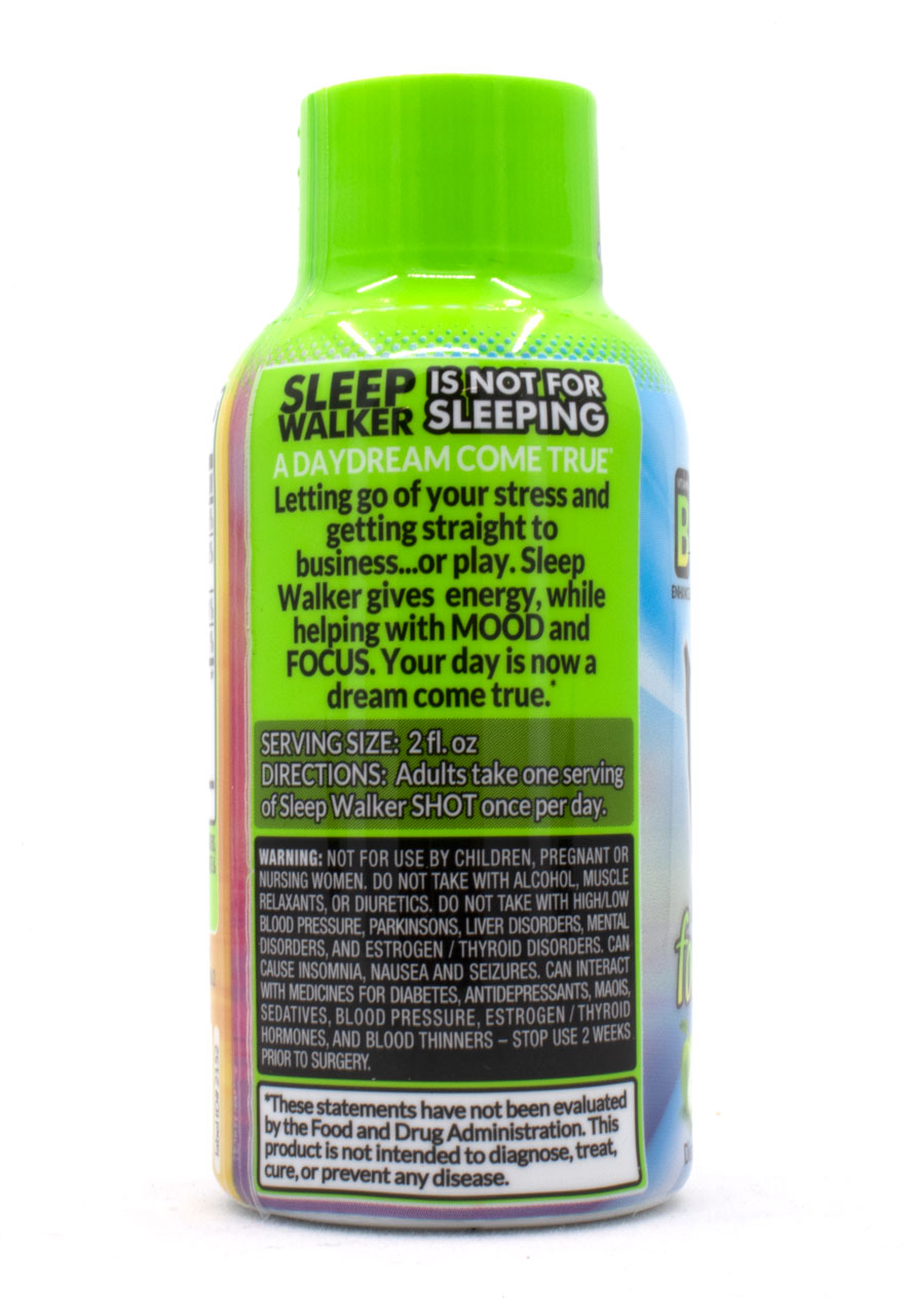 NEW Sleep Walker Shot Sour Apple 2oz from Red Dawn Full Box