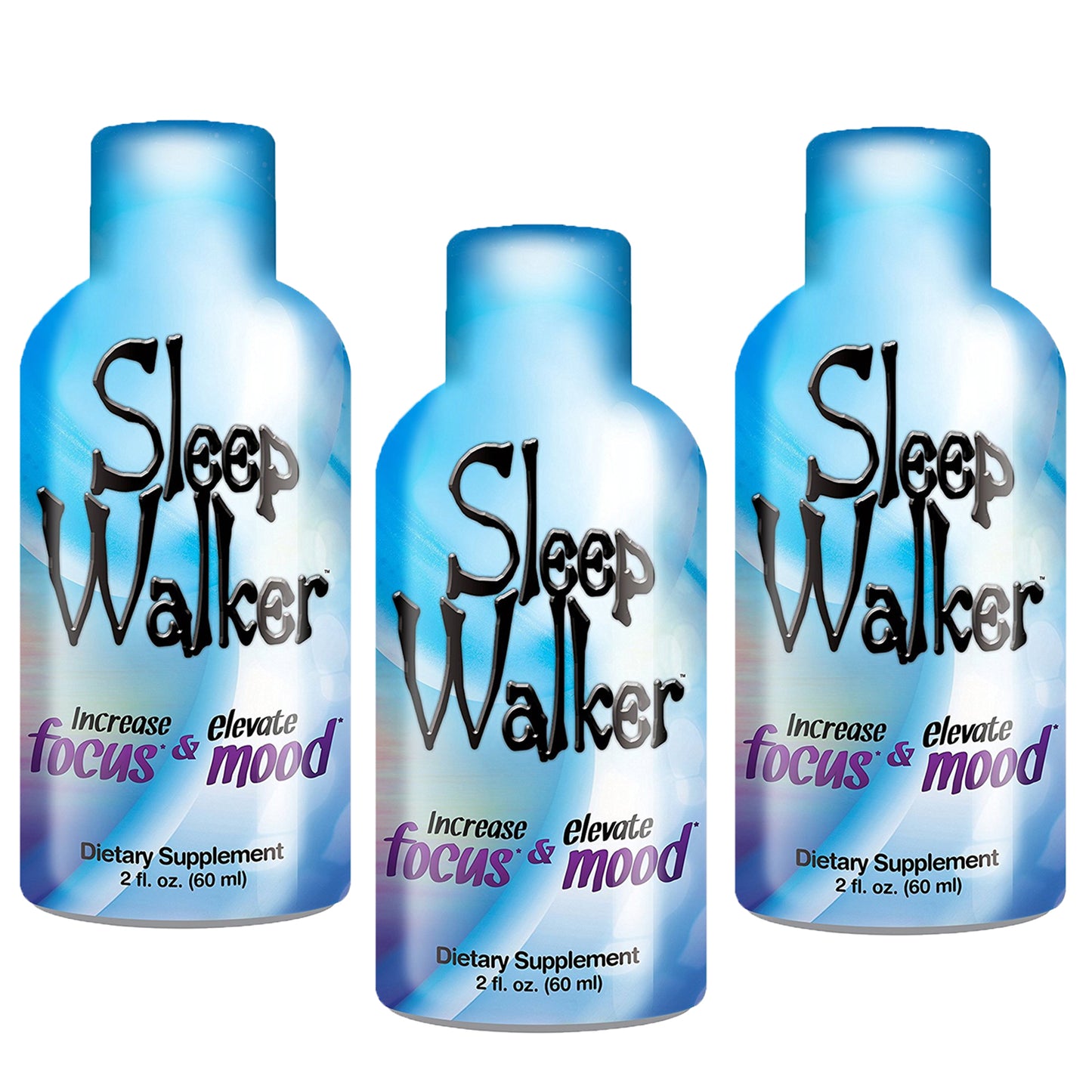 12 Bottles 2oz Sleep Walker Shot Focus & Mood Optimizer Full Box